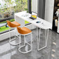 Specialty Pub Table Contemporary Wood Bar Table in White for Indoor