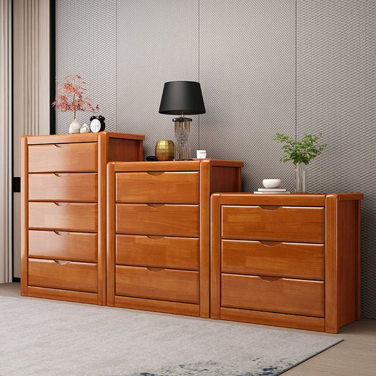 Casseggiatore in legno massiccio di stoccaggio tradizionale americano con cassetti 3/4/5