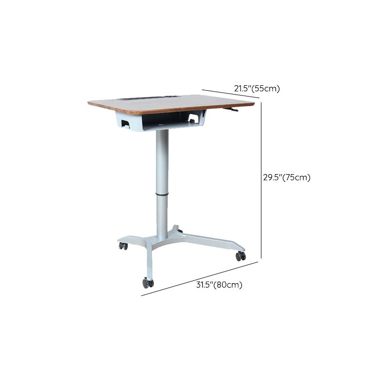 Rectangular Shaped Office Task Desk Wood Writing Desk with Wheels for Home Clearhalo 'furn' 'furn_office_desk' 'Furniture' 'Office Desks' 'Office Furniture' 'office_desk' 1200x1200_95e70ac0-46cd-4144-9589-e449a039170b