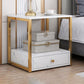 Glam Wood Accent Table Nightstand 19.68 "Tall bedkast
