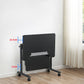 Bureau de bureau de piédestal pliant avec bureau d'écriture contemporain avec roues lance-roues