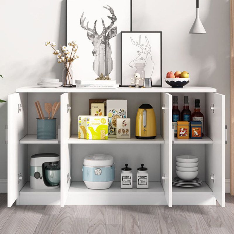 Mesa de buffet de madera gabinete aparador de estilo moderno con gabinetes
