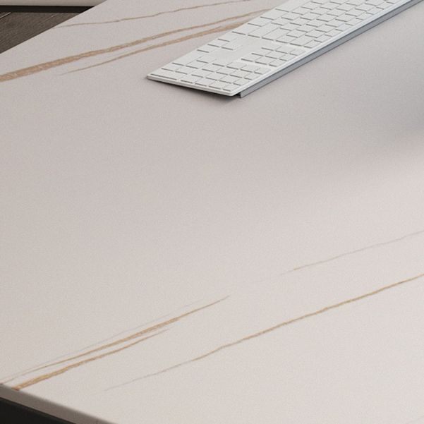 Steen rechthoekige schrijfbureau Modern 29.53-inch hoge kantoorbureau