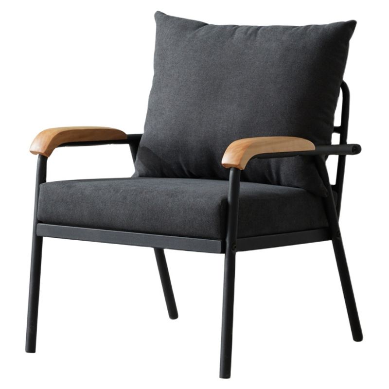 Modern Indoor-Outdoor Chair Metal Cross Back Upholstered Dining Side Chair Clearhalo ' kitchen&dining_furn' 'Dining Chairs' 'Dining Tables & Seating' 'dining_chair' 'furn' 'furn_dining_chair' 'Furniture' 'furniture_dining_chair' 'Kitchen & Dining Furniture' 'kitchen' 1200x1200_95ee1683-46f1-4a49-8175-44b4f1eb56d6