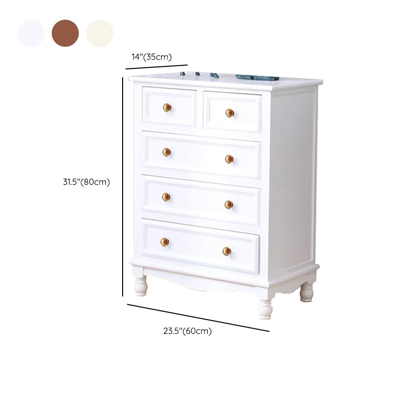 引き出しの長方形のアクセントチェストを備えた現代のチェストノブソリッドウッド