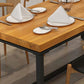 Industrial Sled Dining Table Set 1/2/5 Pieces Solid Wood Dinette Set for Shop Clearhalo 'Dining Room Sets' 'Dining Tables & Seating' 'dining_room_set' 'furn' 'furn_dining_room_set' 'Furniture' 'Kitchen & Dining Furniture' 1200x1200_95eeeb5f-dbba-4273-9e74-bba33ff3a51f