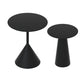 Iron 2 Piece Bunching Tables with Round Top and Pedestal Base Clearhalo 'Coffee & Accent Tables' 'Coffee Tables' 'coffee_tables' 'furn' 'furn_coffee_tables' 'Furniture' 'Living Room Furniture' 1200x1200_95efdffc-f606-4356-a8c4-98ea52d5e3ba