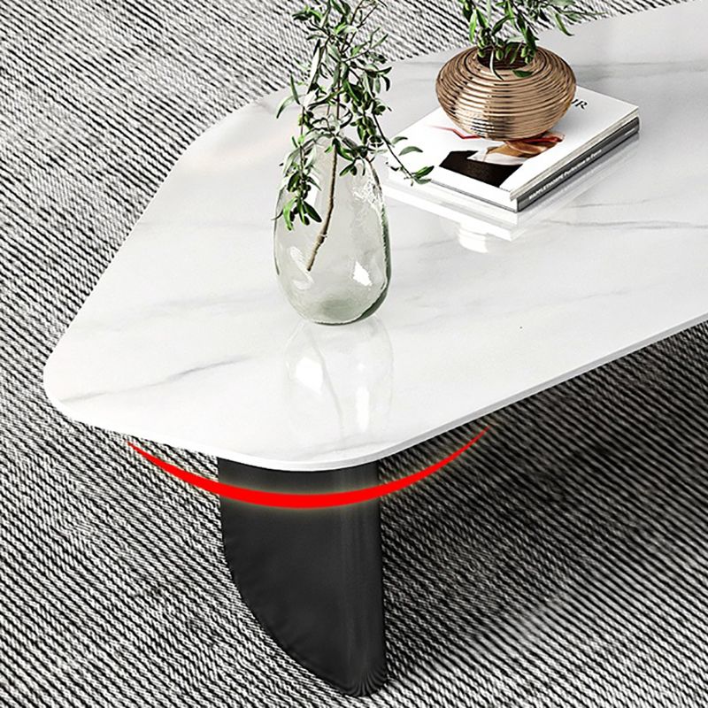 Tavolino da caffè geometrico moderno in ardesia Tavolino da caffè standard 1 con contenitore