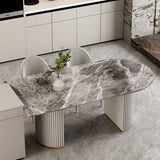 Free Form Sintered Stone Dining Table Luxury Table with Double Pedestal Clearhalo ' dining_table' 'Dining Tables & Seating' 'Dining Tables' 'furn' 'furn_dining_table' 'Furniture' 'furniture_dining_table' 'Kitchen & Dining Furniture' 'kitchen&dining_furn' 'kitchen' 'kitchen_dining_table' 1200x1200_95f2ca8e-7ad3-40c5-b647-487d52272166