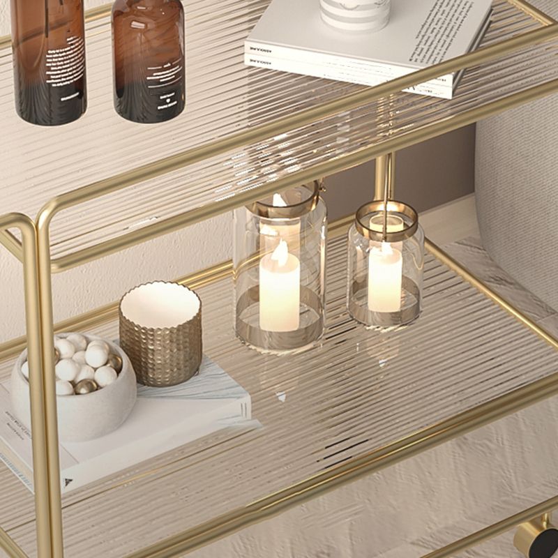 Modern Double Tier End Table Rectangular Corner Table with Storage