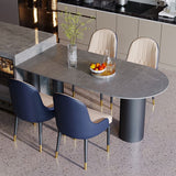 Modern Style Dining Table Sintered Stone Dining Table with Black Frame for Kitchen Clearhalo ' dining_table' 'Dining Tables & Seating' 'Dining Tables' 'furn' 'furn_dining_table' 'Furniture' 'furniture_dining_table' 'Kitchen & Dining Furniture' 'kitchen&dining_furn' 'kitchen' 'kitchen_dining_table' 1200x1200_95f4f401-5878-442f-b2dd-cfe5bfdc16b1
