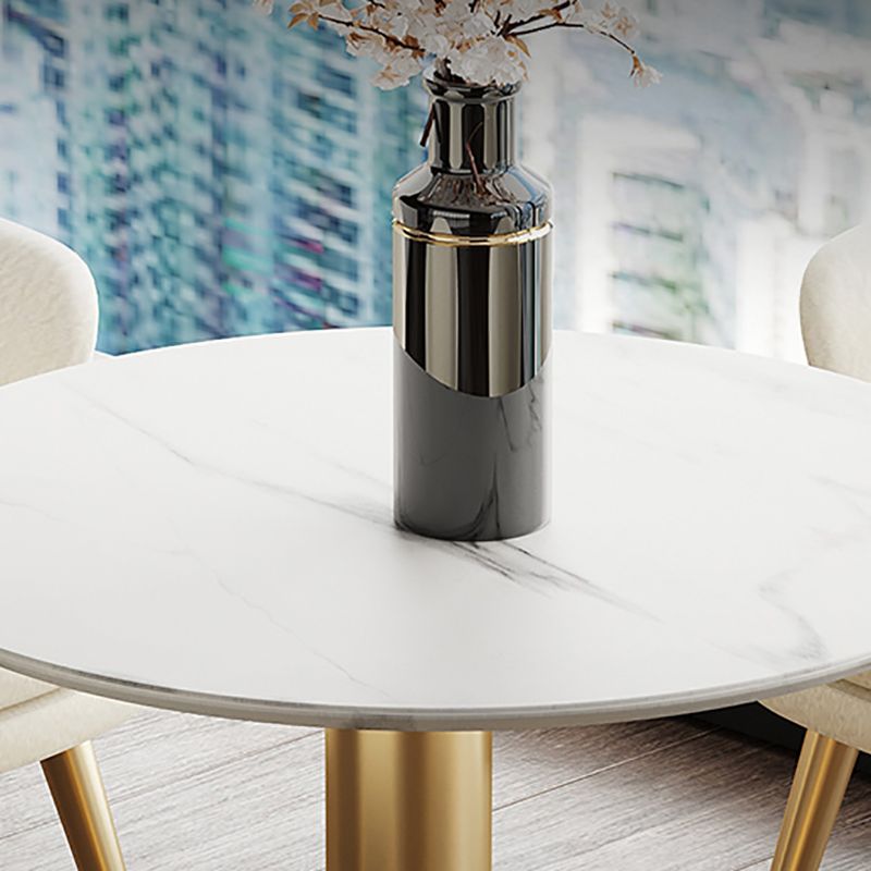 Traditional Luxury Dining Table White Stone Center Top Round Dining Table Clearhalo 'Dining Tables & Seating' 'Dining Tables' 'dining_table' 'furn' 'furn_dining_table' 'Furniture' 'furniture_dining_table' 'Kitchen & Dining Furniture' 'kitchen' 'kitchen_dining_table' 1200x1200_95f67c26-1fc0-4e93-9a11-e64fc4fc1a8d