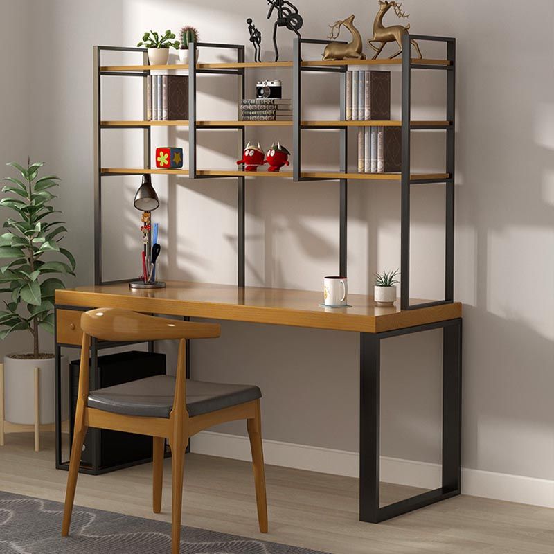 Escritorio de estilo moderno escritorio rectangular escritorio de oficina de trine de madera maciza para hogar