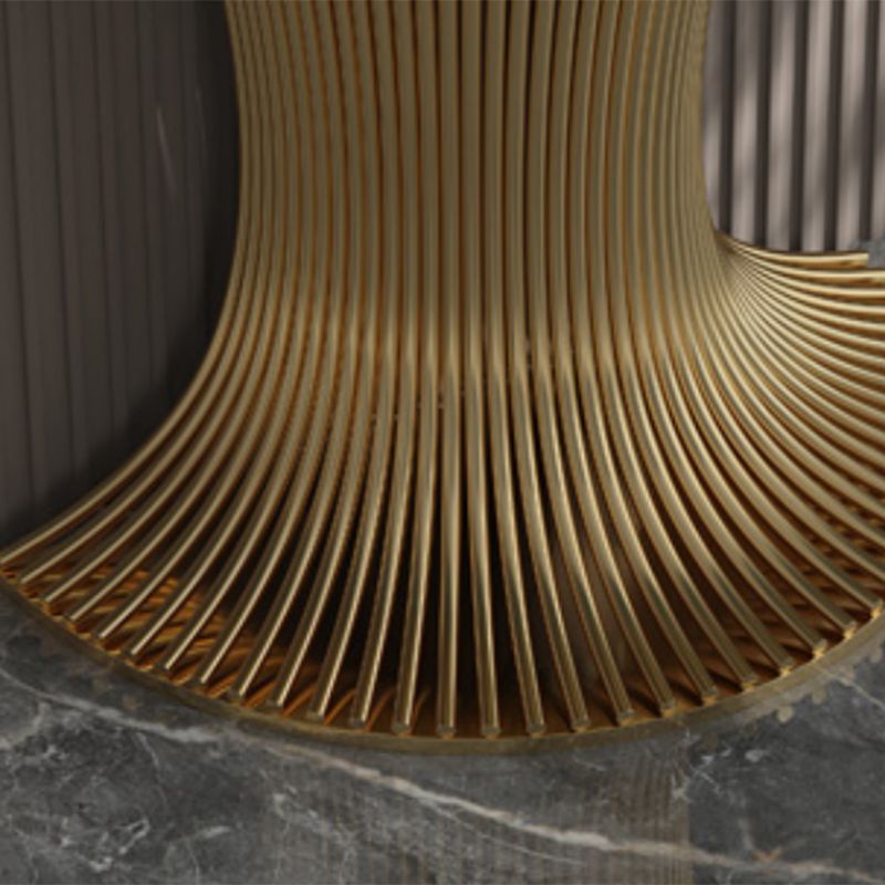 ホール用のステンレススチールブラケット付きグラムストーンソファコンソールテーブル