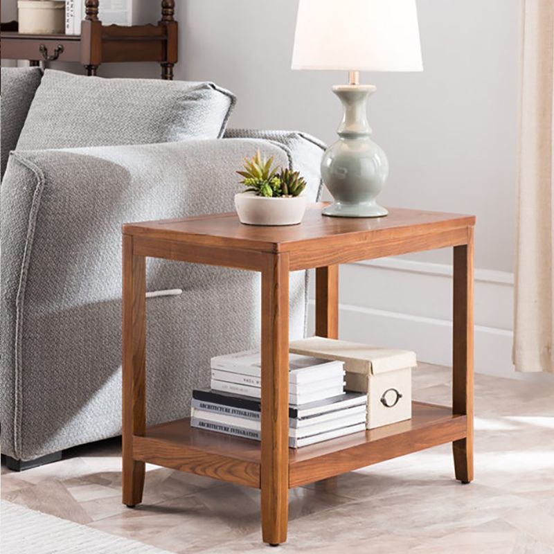 Modern Wood Side Table with no Wheels and Drawers for Living Room Clearhalo 'Coffee & Accent Tables' 'End & Side Tables' 'end_side_table' 'end_side_tables' 'furn' 'furn_end_side_tables' 'Furniture' 'furniture_end_side_table' 'Living Room Furniture' 1200x1200_95fb5ce1-24aa-4b86-b66b-92beda0c1b73