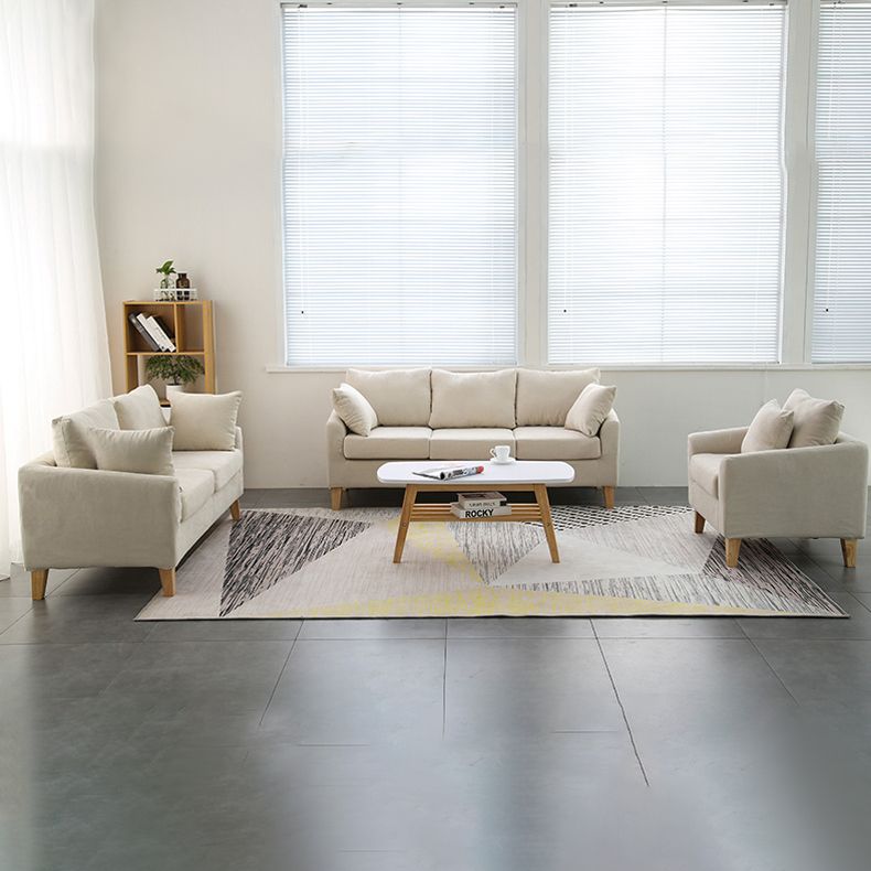 Scandinavian Pillow Top Arm Sofa with Sewn Pillow Back for Apartment Clearhalo 'Furniture' 'furniture_sofas' 'kitchen' 'kitchen_sofas' 'Living Room Furniture' 'Sofa' 'sofas' 1200x1200_95fc6281-aab0-4b00-824b-ad5a635c2e17