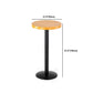 1/2/3-teiliges Bartisch-Set aus massivem Holz im industriellen Stil, rundes Theken-Set