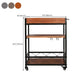 Contemporary Rolling Kitchen Cart Wood Rectangular Kitchen Cart for Dining Room Clearhalo 'furn' 'furn_kitchen_islands_carts' 'Furniture' 'Kitchen & Dining Furniture' 'Kitchen Islands & Carts' 'kitchen_islands_carts' 1200x1200_95fd4df9-6735-41d5-a97a-8fc77df594a9