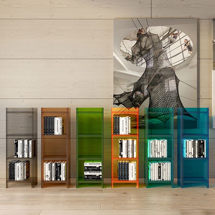 Acrylic Vertical Standard Bookshelf Scandinavian Closed Back Bookshelf Clearhalo 'Bookcases' 'furn' 'furn_bookcases' 'Furniture' 'furniture_bookcases' 'Office Furniture' 1200x1200_95fdf70e-276e-4e0d-b71d-d7ecd7c9fee4