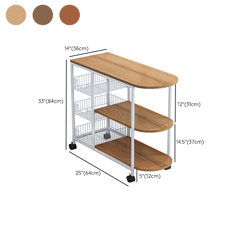 Modern Kitchen Prep Table Manufactured Wood with Casters Prep Table Clearhalo 'furn' 'furn_kitchen_islands_carts' 'Furniture' 'Kitchen & Dining Furniture' 'Kitchen Islands & Carts' 'kitchen_islands_carts' 1200x1200_95fe4f1e-f7a2-4969-b616-8d1562ed2fcc