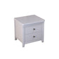 Nightand de rangement moderne de 2 titres de 2 pouces Himitation Les jambes en bois incluent la table de nuit
