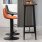 Contemporary Metal Stool Leather Upholstered Counter Stool in Matte Finish for Indoor Clearhalo 'Bar Furniture' 'Bar Stools' 'bar_stools' 'furn' 'furn_bar_stools' 'Furniture' 'Kitchen & Dining Furniture' 1200x1200_95ffffb2-018f-46f4-be8c-4922c7bdc008