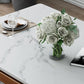 Mid-Century Rectangle Dining Table Stone Top Dining Table for Dining Room Clearhalo 'Dining Tables & Seating' 'Dining Tables' 'dining_table' 'furn' 'furn_dining_table' 'Furniture' 'Kitchen & Dining Furniture' 1200x1200_960041f1-8a71-47b1-9136-97d12fd31f45
