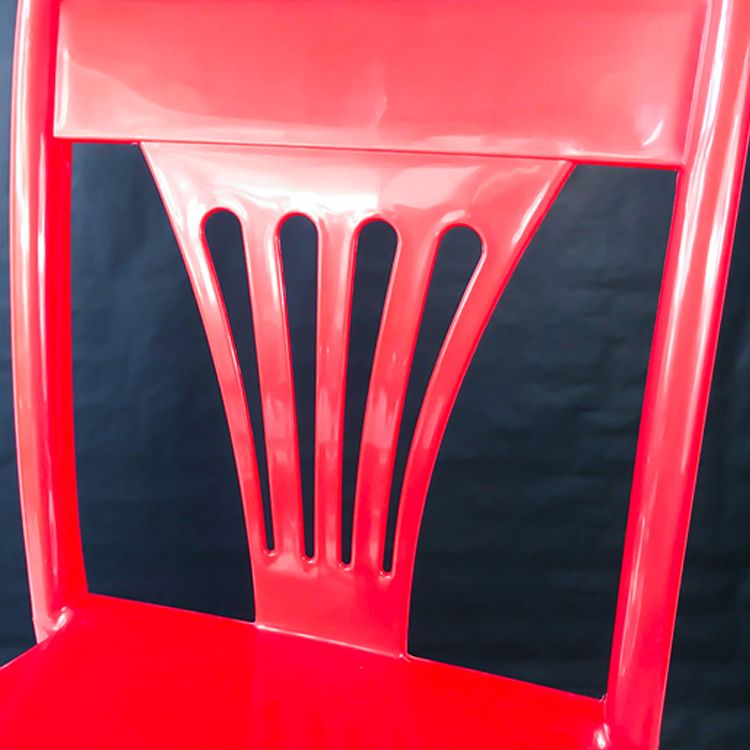 Contemporary Style Plastic Dining Armless Chairs Slat Back Stacking Arm Chair Clearhalo ' kitchen&dining_furn' 'Dining Chairs' 'Dining Tables & Seating' 'dining_chair' 'furn' 'furn_dining_chair' 'Furniture' 'furniture_dining_chair' 'Kitchen & Dining Furniture' 'kitchen' 1200x1200_9601af87-ff8e-401c-8846-94dbec87ba86
