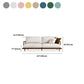 Leinen moderne Einbausofa Standard -Holzsofa für Wohnzimmer, Wohnung