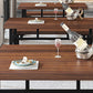 Industrial Rectangle Dining Table Wooden Table with Metal Base for Home Use Clearhalo 'Dining Tables & Seating' 'Dining Tables' 'dining_table' 'furn' 'furn_dining_table' 'Furniture' 'Kitchen & Dining Furniture' 1200x1200_9604e4a4-ca34-4833-931a-59730479e291