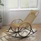 Fer Base moderne Rocking Chair Lounge Lounge Lazy Chaise pour balcon
