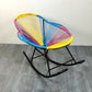 Chaise à bascule moderne Rocker résistant aux intempéries en osier en osier