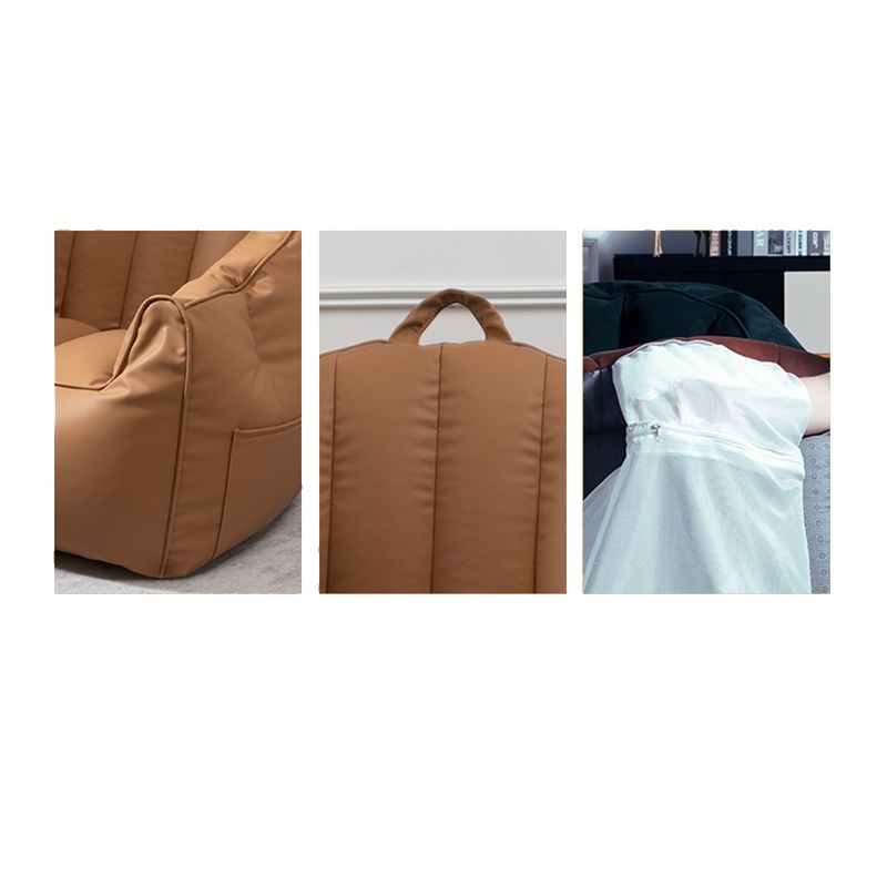 Contemporary Faux Leather Pillow Top Arm Sofa Sewn Pillow Back Sofa for Apartment Clearhalo 'furn' 'furn_sofas' 'Furniture' 'furniture_sofas' 'kitchen' 'kitchen_sofas' 'Living Room Furniture' 'Sofa' 'sofas' 1200x1200_960703db-fd65-48a1-8012-6663a67f581c