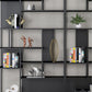 Libreria moderna in metallo etagere libreria scaffale aperta con ripiani-70,8 "h x 11,8" w