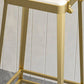 Glam Metallhocker Küche 4 -Bein -Thekeschatzhocker in mattem Finish