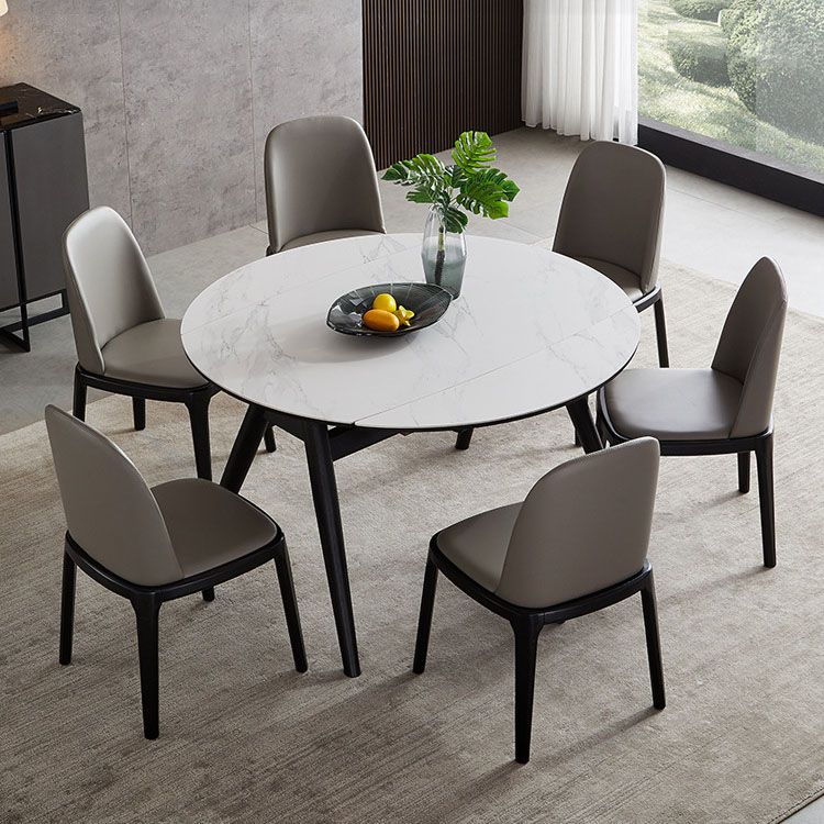 Industrial Home Parsons Side Chair Leather Dining Chair with Wood Legs Clearhalo ' kitchen&dining_furn' 'Dining Chairs' 'Dining Tables & Seating' 'dining_chair' 'furn' 'furn_dining_chair' 'Furniture' 'furniture_dining_chair' 'Kitchen & Dining Furniture' 'kitchen' 1200x1200_960a74eb-539e-4f73-9cbc-69a3f6a35d4d