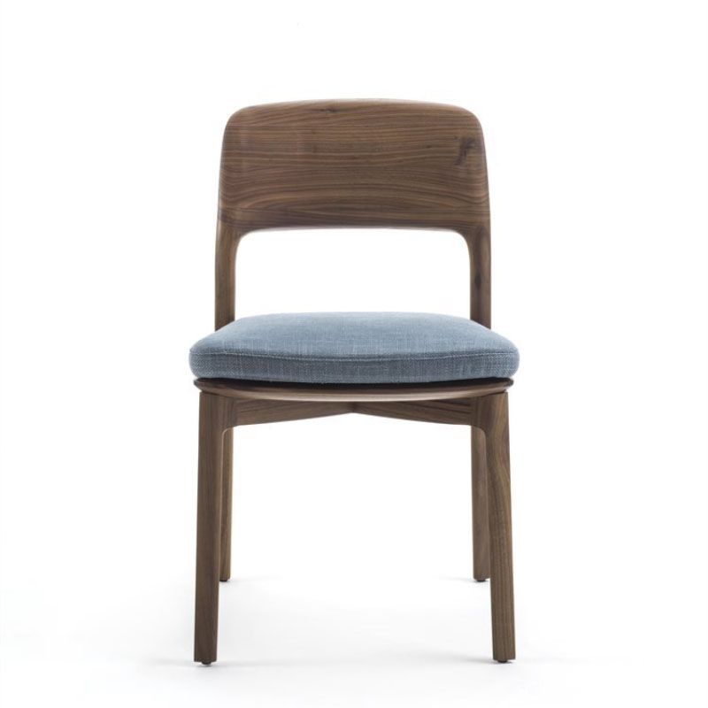 Industrial Kitchen Dining Chai Solid Wood Open Back Dining Chairs