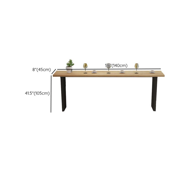 Modern Bar-height Table Solid Wood Top Bar Table for Patio Use Clearhalo 'Bar Furniture' 'Bar Tables' 'bar_tables' 'furn' 'furn_bar_tables' 'Furniture' 'Kitchen & Dining Furniture' 1200x1200_960b9ff3-2bb1-4e0f-8907-d249b7f941ed