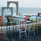 Modern Oval Pub Table Metal Bar Height Table with Footrest for Outdoor Clearhalo 'Bar Furniture' 'Bar Tables' 'bar_tables' 'furn' 'furn_bar_tables' 'Furniture' 'Kitchen & Dining Furniture' 1200x1200_960c231d-55a6-4ac7-a931-26e3ea4105f4