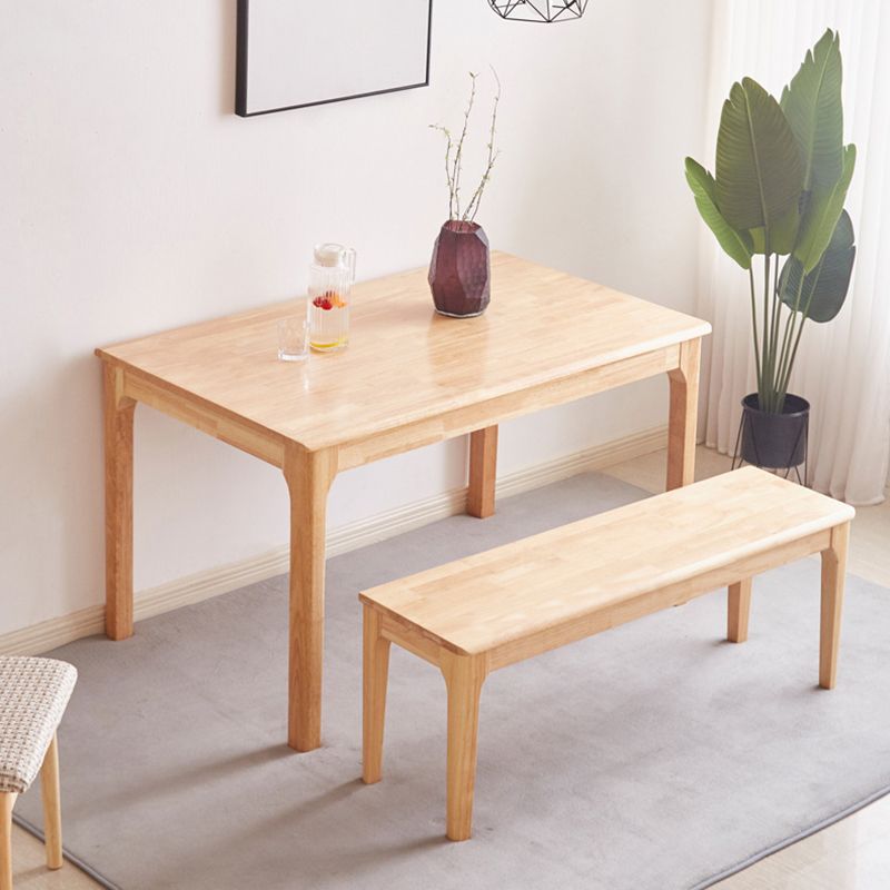 Modern Style Solid Wood Dining Table with Rectangle Shape Standard Height Table for Home Use Clearhalo 'Dining Room Sets' 'Dining Tables & Seating' 'dining_room_set' 'Furniture' 'furniture_dining_room_set' 'Kitchen & Dining Furniture' 'kitchen&dining_furn' 'kitchen' 1200x1200_960d613a-ef3a-48d7-90e1-3d81fc291413