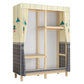 Contemporary Wardrobe Armoire Wood Frame Armoire with Garment Rod for Home