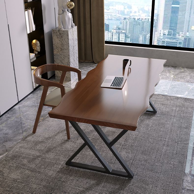 Industrial Dinette Set 1/2 Pieces Solid Wood and Metal Dining Table Set Clearhalo 'Dining Room Sets' 'Dining Tables & Seating' 'dining_room_set' 'furn' 'furn_dining_room_set' 'Furniture' 'Kitchen & Dining Furniture' 1200x1200_9610d9b7-6474-4dc3-9148-e2b65cb6f051