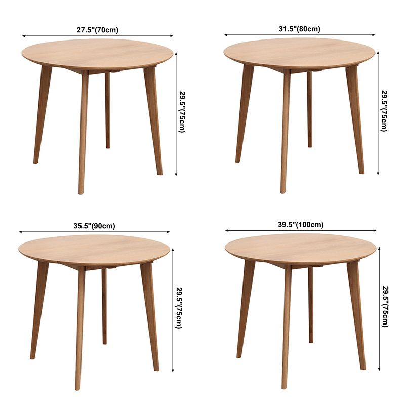 Contemporary Round Dining Table Oak Solid Wood Table for Home Kitchen Dinner Clearhalo ' dining_table' 'Dining Tables & Seating' 'Dining Tables' 'furn' 'furn_dining_table' 'Furniture' 'furniture_dining_table' 'Kitchen & Dining Furniture' 'kitchen&dining_furn' 'kitchen' 'kitchen_dining_table' 1200x1200_96139c11-8c6d-4612-b21a-460ed0c61b8f