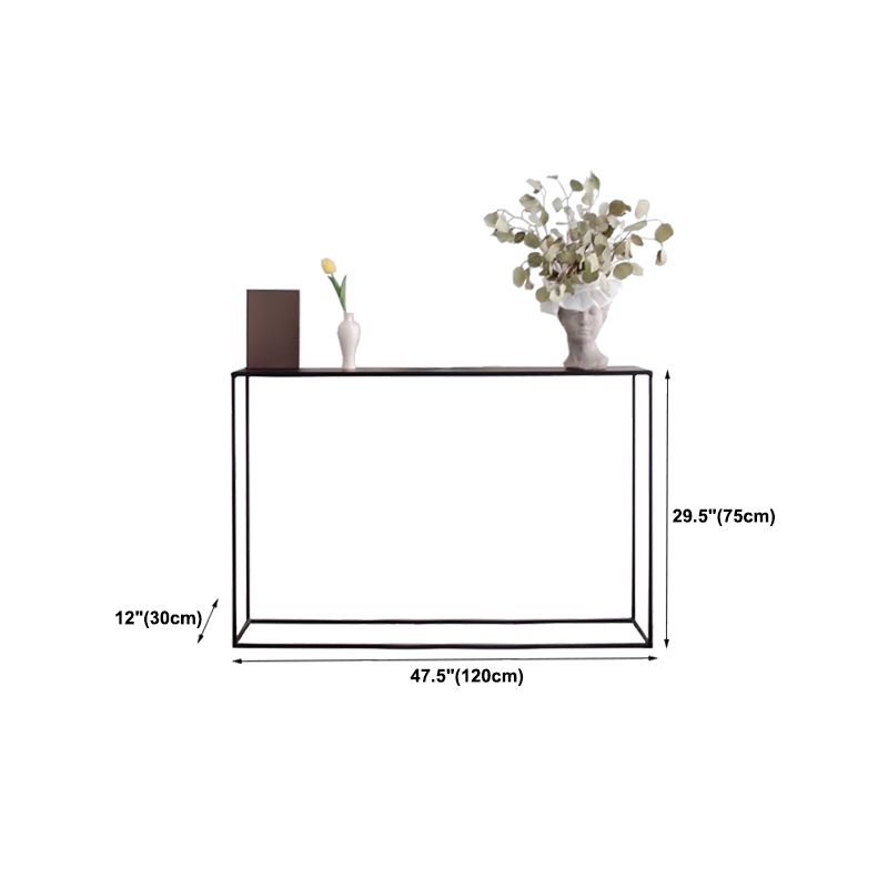 Tabella della console larga 11,8 pollici tavolo da rettangolo metallico contemporaneo