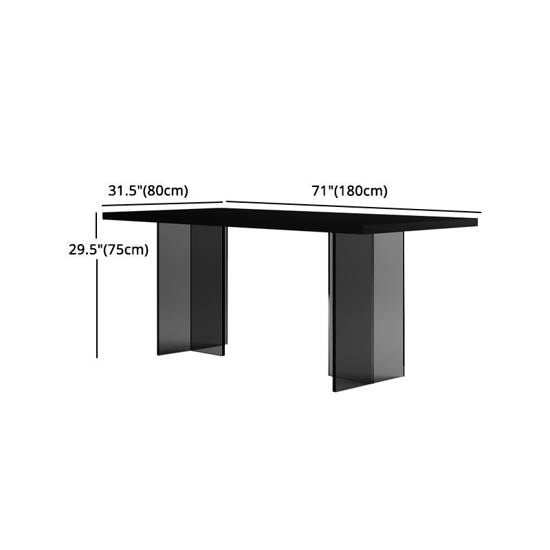 Modern 1/3/4/5 Pieces Dining Set Rectangle Acrylic Dining Table Furniture for Dining Room Clearhalo 'Dining Room Sets' 'Dining Tables & Seating' 'dining_room_set' 'furn' 'furn_dining_room_set' 'Furniture' 'furniture_dining_room_set' 'Kitchen & Dining Furniture' 'kitchen&dining_furn' 'kitchen' 1200x1200_96173190-8ba5-4ba4-bb93-35b5c52e7344