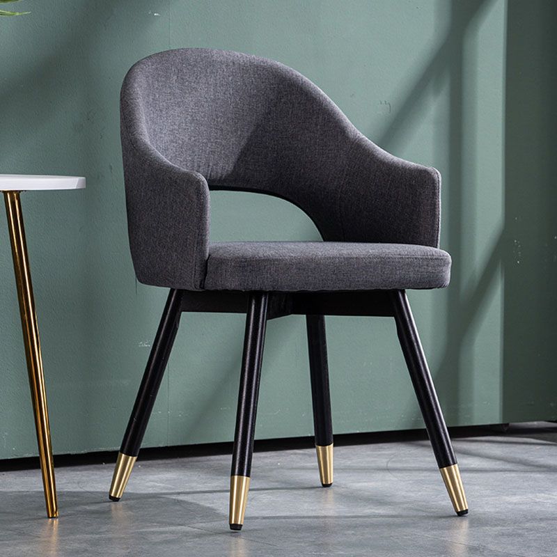 Glam PU Leather Dining Chairs Open Back Dining Side Furniture in Matte Finish Clearhalo 'Dining Chairs' 'Dining Tables & Seating' 'dining_chair' 'furn' 'furn_dining_chair' 'Furniture' 'Kitchen & Dining Furniture' 1200x1200_961766a1-a2c3-4534-a2a4-b79dfa22aeac