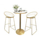 Contemporary Round Pub Table Set with Metal Stools 1/3/5 Pieces Pine Wood Top Bar Set Clearhalo 'Bar Furniture' 'furn' 'furn_home_bar_bar_sets' 'Furniture' 'Home Bars & Bar Sets' 'home_bar_bar_sets' 'Kitchen & Dining Furniture' 1200x1200_961801fb-c860-43c2-83ca-cee799dba2e8