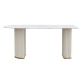 Irregular Island Sintered Stone Dining Table Modern Table in White with Metal Double Pedestal Clearhalo ' dining_table' 'Dining Tables & Seating' 'Dining Tables' 'furn' 'furn_dining_table' 'Furniture' 'furniture_dining_table' 'Kitchen & Dining Furniture' 'kitchen&dining_furn' 'kitchen' 'kitchen_dining_table' 1200x1200_96183a9a-db66-41a4-a111-29c13bd578be