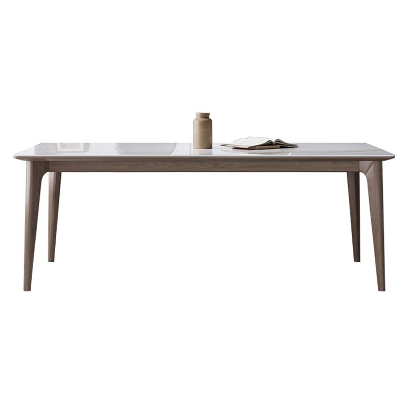Medieval Modern Sintered Stone Dining Table Rectangle Table with Wooden 4 Legs Clearhalo 'Dining Tables & Seating' 'Dining Tables' 'dining_table' 'furn' 'furn_dining_table' 'Furniture' 'furniture_dining_table' 'Kitchen & Dining Furniture' 'kitchen' 'kitchen_dining_table' 1200x1200_9618a020-0766-4fab-b1db-2a0b52813c69