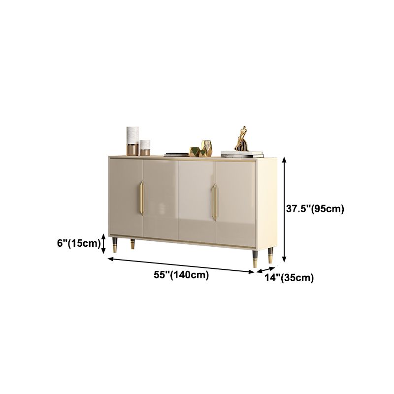Glam Sideboard in Brown Solid Wood with 1-door Dining Sideboard for Living Room Clearhalo 'buffet_sideboard' 'Buffets & Sideboards' 'furn' 'furn_buffet_sideboard' 'Furniture' 'Kitchen & Dining Furniture' 1200x1200_9618a880-07fe-494d-9760-7770e9f650fd